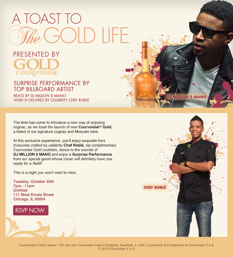 Chicago launch event for Courvoisier Gold