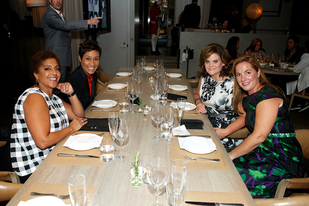 pump room_Linda Johnson Rice, Desiree Rogers, MK Pritzker and Trish Rooney Alden