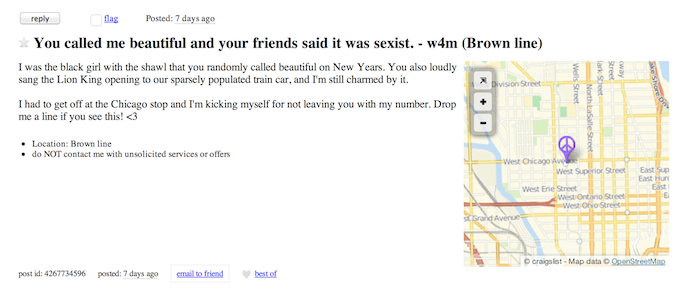 Missed Connection Chicago New Years Eve