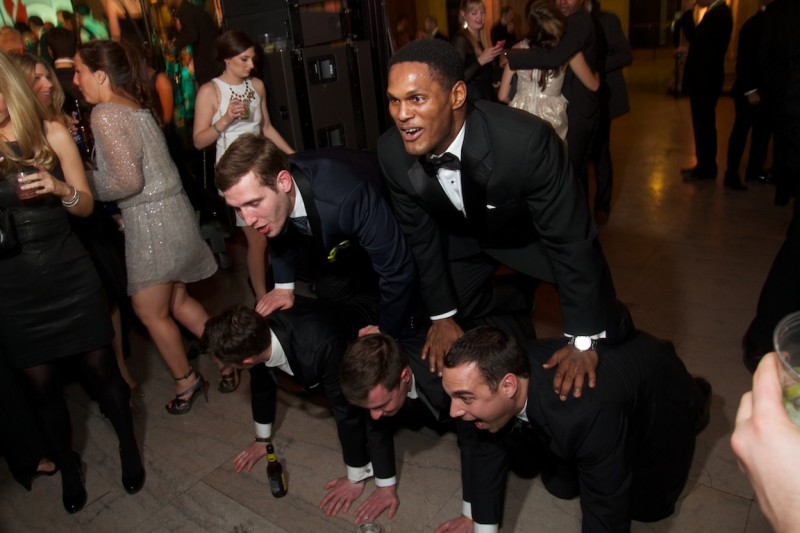 Junior Council presents Snowball 2014_human pyramid