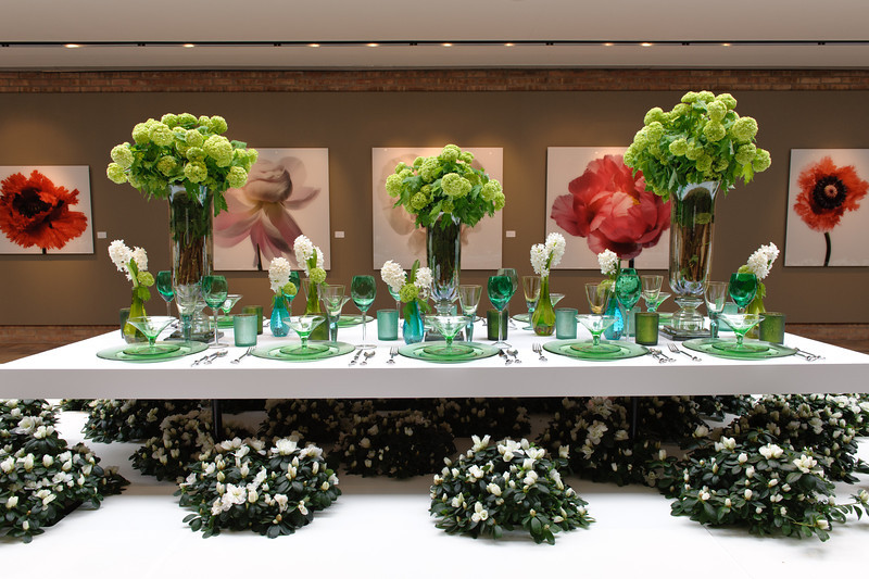 Antiques & Garden Fair Preview Evening-William Heffernan Landscapes and HMR designed the garden, White Green Symmetry