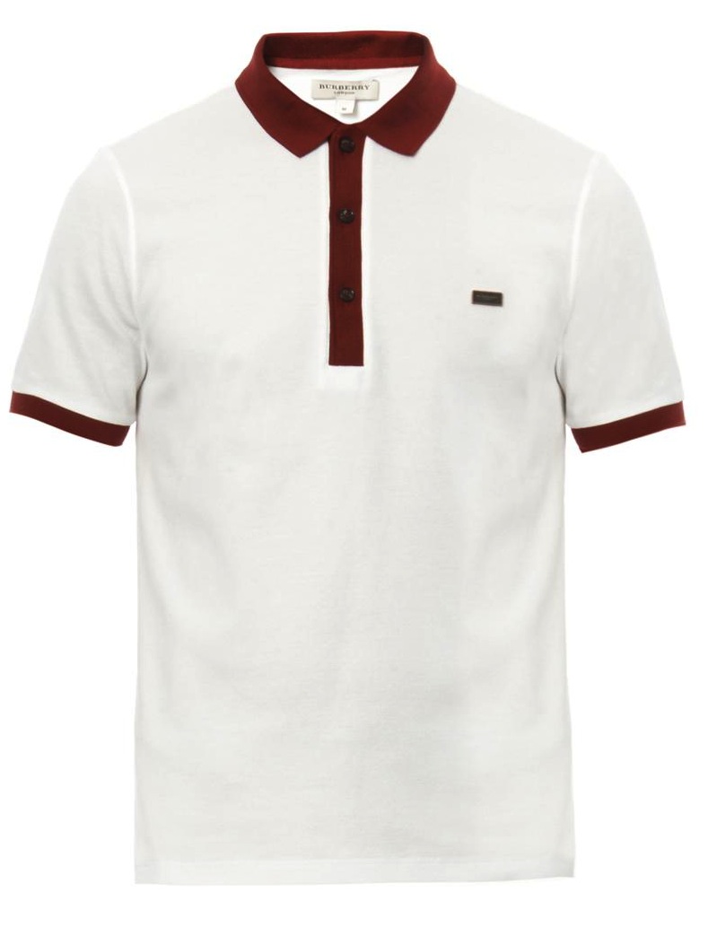 BURBERRY LONDON Cotton-piqué polo shirt