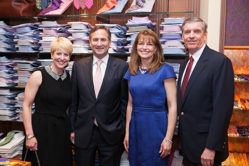 (L-R) Caroline Heubner, John Ettelson, Chairman, Board of Trade, Lincoln Park Zoo, Katie Gledhill & Kevin Bell