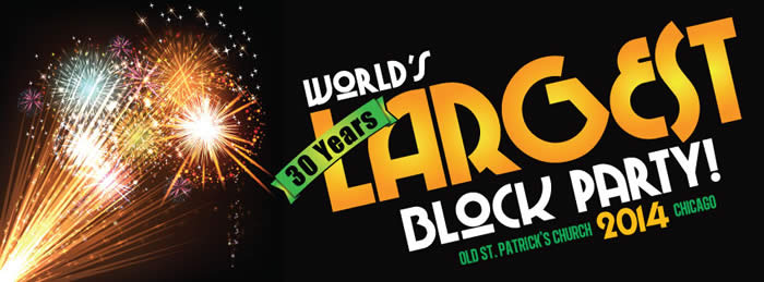 Old St. Pat's is thrilled to announce the 30th annual World's Largest Block Party, June 27th & 28th