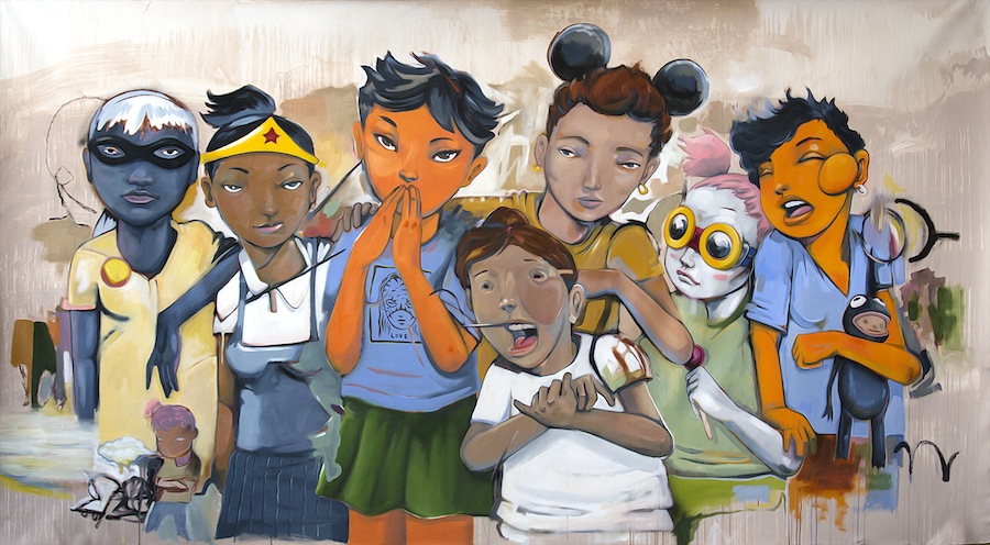 OMG Mixed Media on Canvas 63 by 116