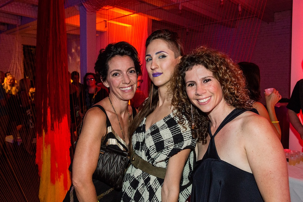 Carolina Garcia Jayaram, former BOLT Resident artist Jenny Kendler and CAC Director of Exhibitions and Residencies Cortney Lederer at Starving Artist 2014