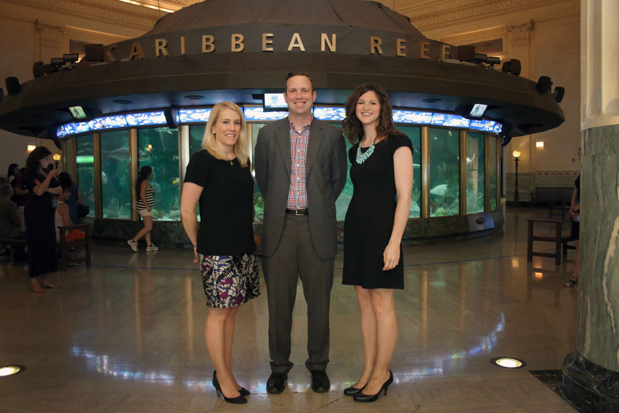 Shedd Blu 2014 Julie Canna, Laura Micheli and Jon Pfeffer