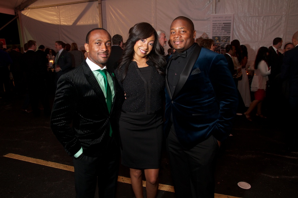 Garrett Wolfe, Lisa Campbell, Jason Davis_Green Tie Ball 2014