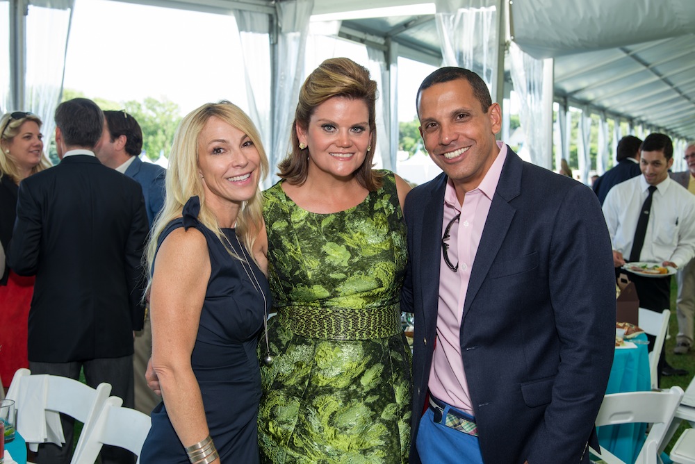 Traci Tricoci, MK Pritzker, Ron Huberman_2014 Evergreen Invitational