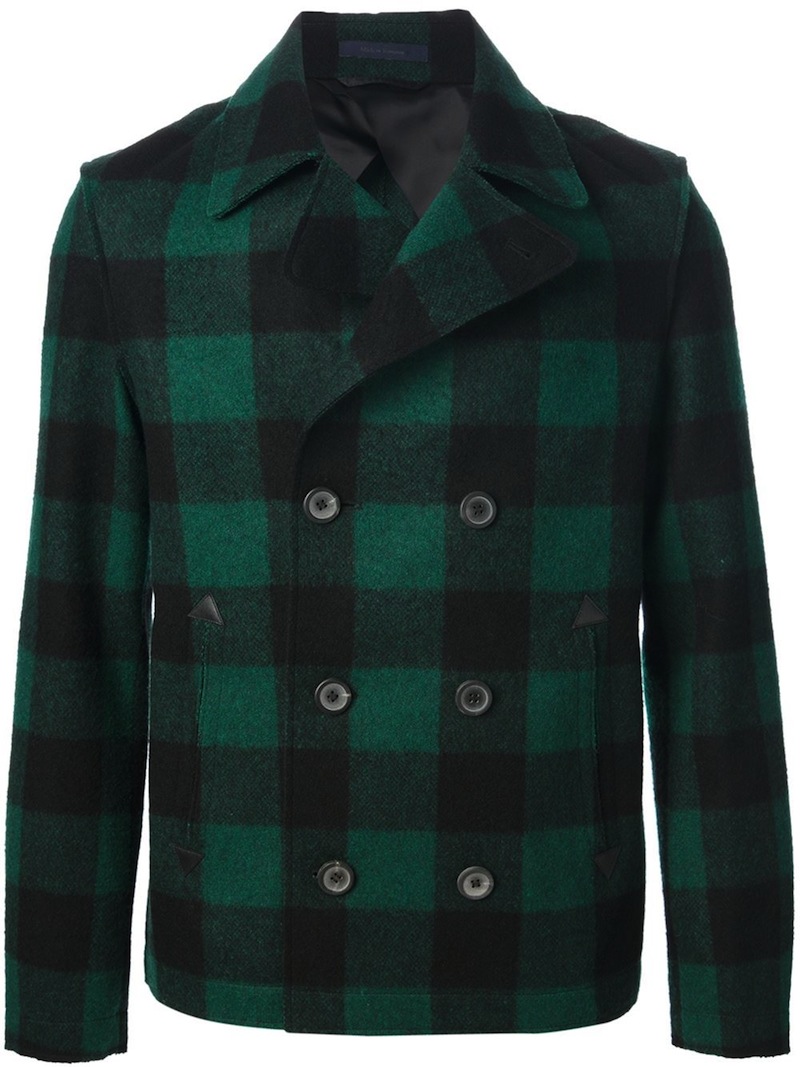 Lanvin Plaid Double-Breasted Coat