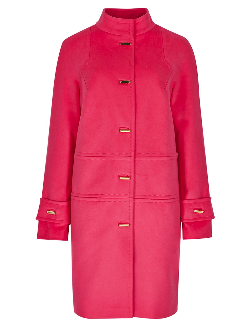 marksandspencer tunnel neck coat