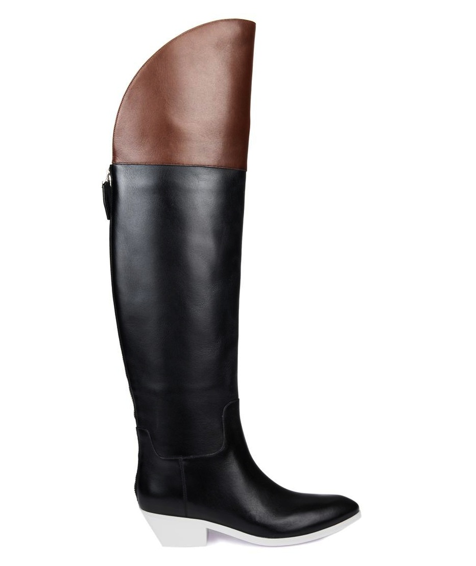 Alexander Wang-Lovanni contrast-panel riding boots