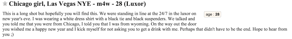 Chicago girl, Las Vegas NYE - m4w - 28 (Luxor)