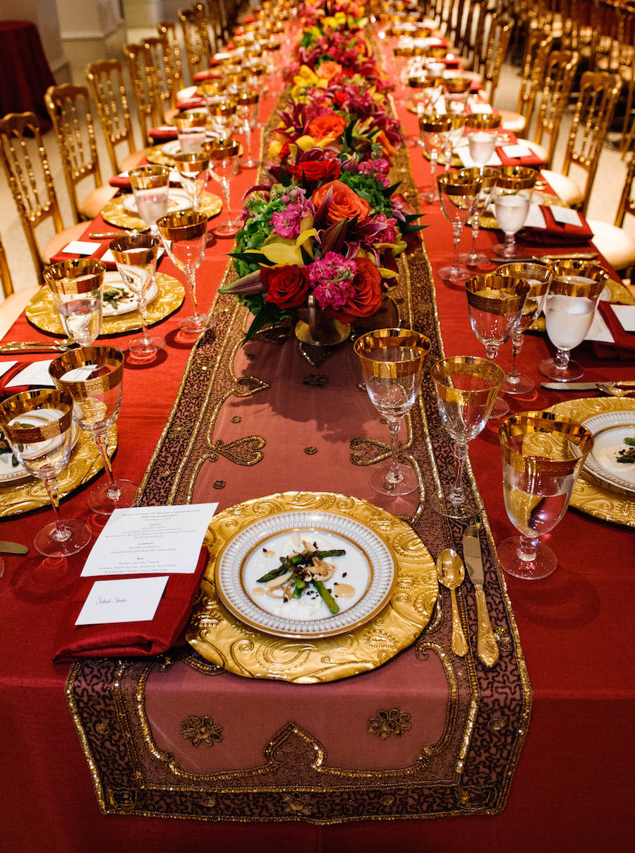 Excusive dinner held in the Daniel F. and Ada L. Rice Building at the Art Institute of Chicago to celebrate the opening of the exhibition, Gates of the Lord: The Tradition of Krishna Painting