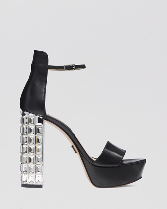 michael kors bold, jeweled, metal heels