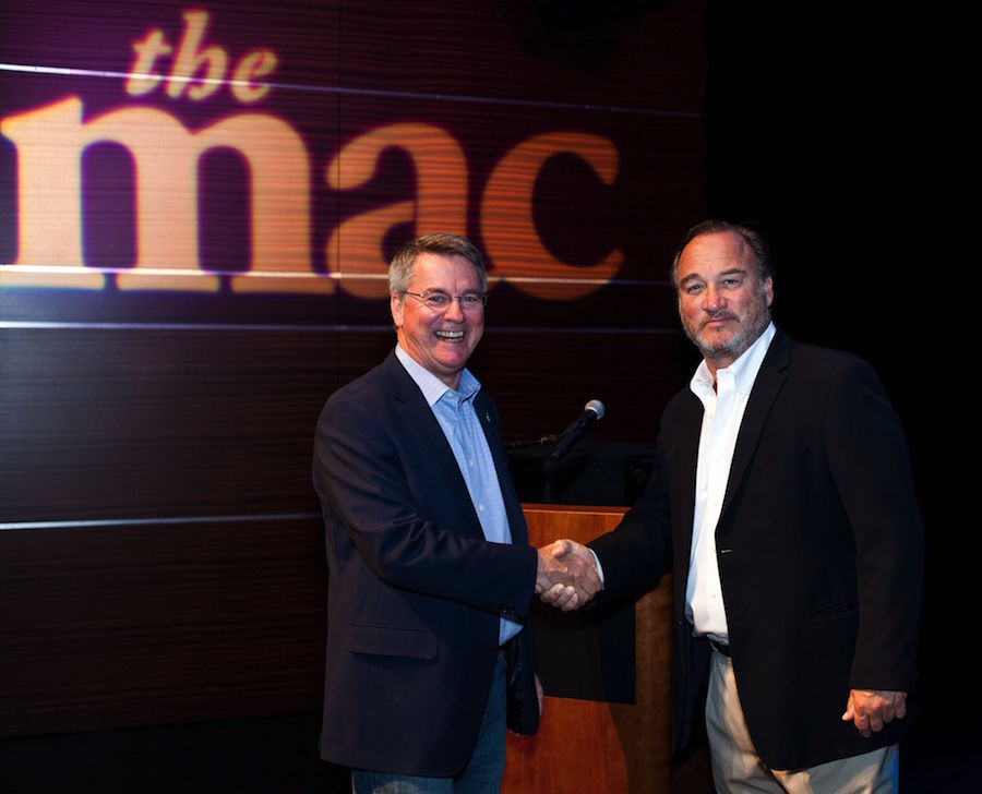 COD Acting Interim President Joseph E. Collins, Ph.D and Jim Belushi