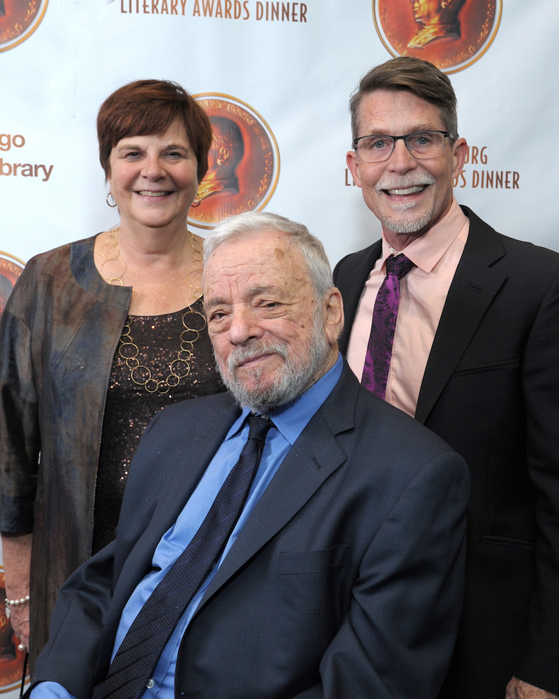 Deann and Rick Bayless (rear) with Stephen Sondheim, photo by Dan Rest