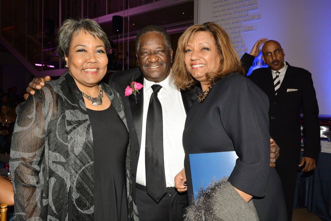 Julieanna Richardson with Emil Jones and Lorrie Jones