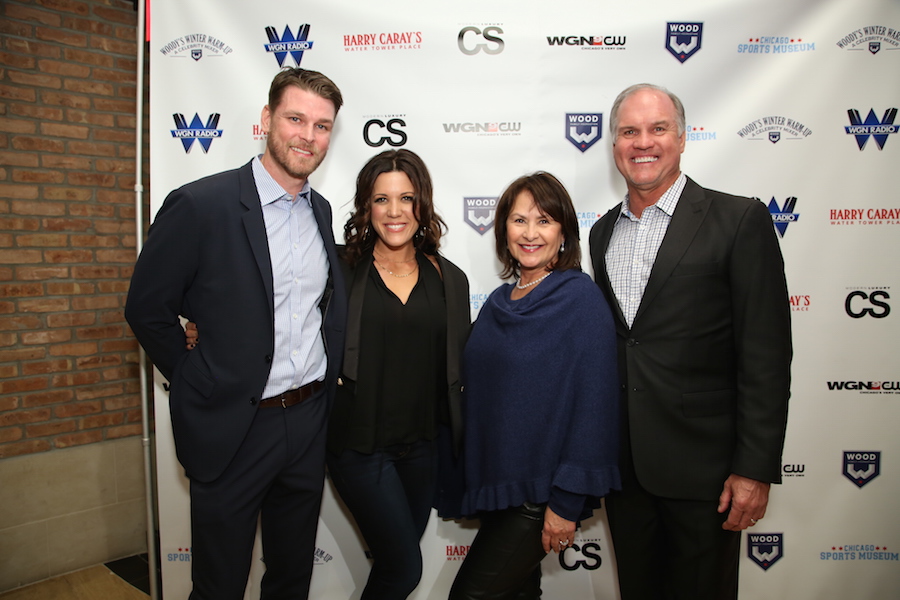 Woody's Winter Warm Up Celebrity Mixer 2016 Kerry Wood, Sarah Wood, Margaret Sandberg, Ryne Sandberg