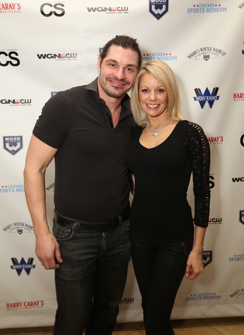Woody's Winter Warm Up Celebrity Mixer 2016 Brent Sopel, Lisa Varga