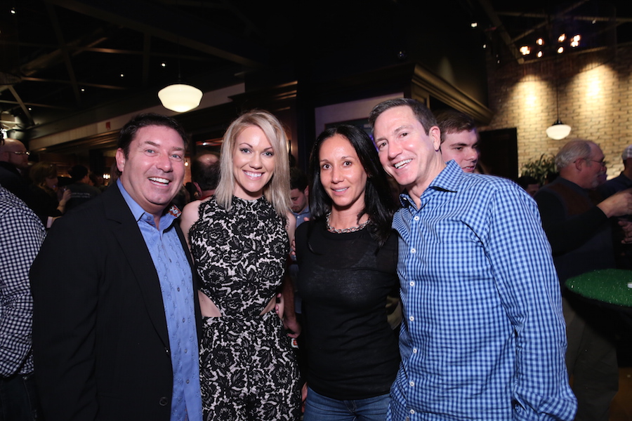 Woody's Winter Warm Up Celebrity Mixer 2016 Tom DiSanto, Megen DiSanto, Christine Zarndt, Bill Barry