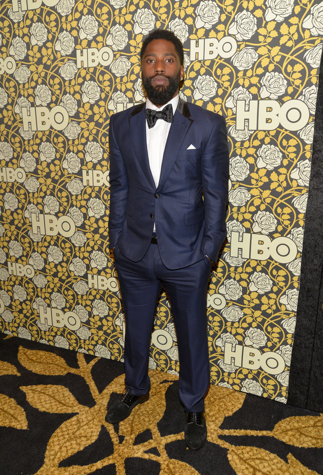 LOS ANGELES, CA - JANUARY 10: John David Washington attends HBO's post 2016 Golden Globe Awards party at Circa 55 Restaurant on January 10, 2016 in Los Angeles, California. (Photo by Michael Tullberg/Getty Images)