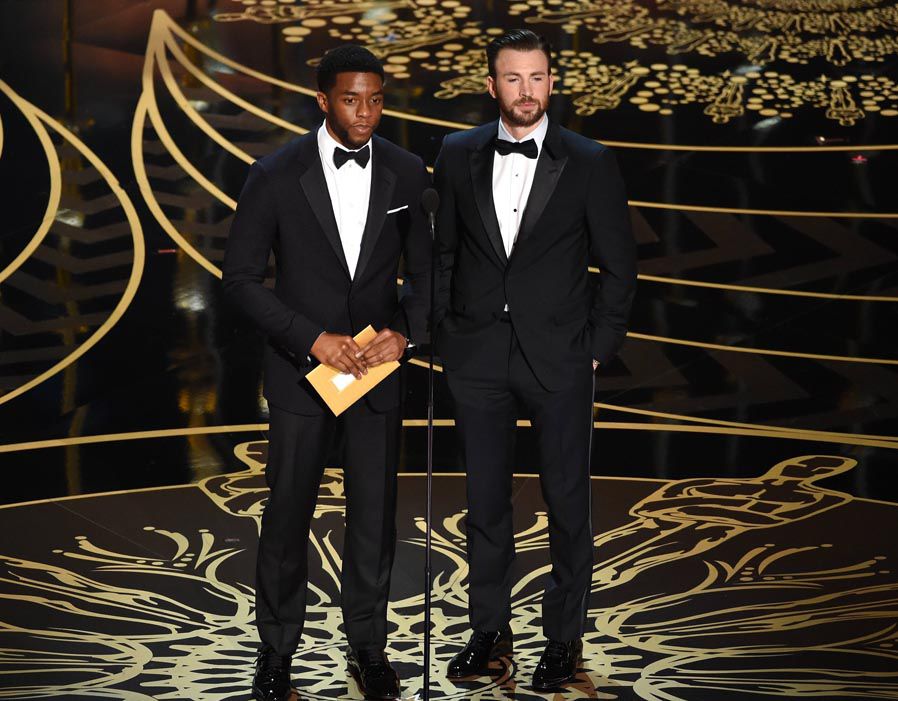 chadwick boseman-chris evans