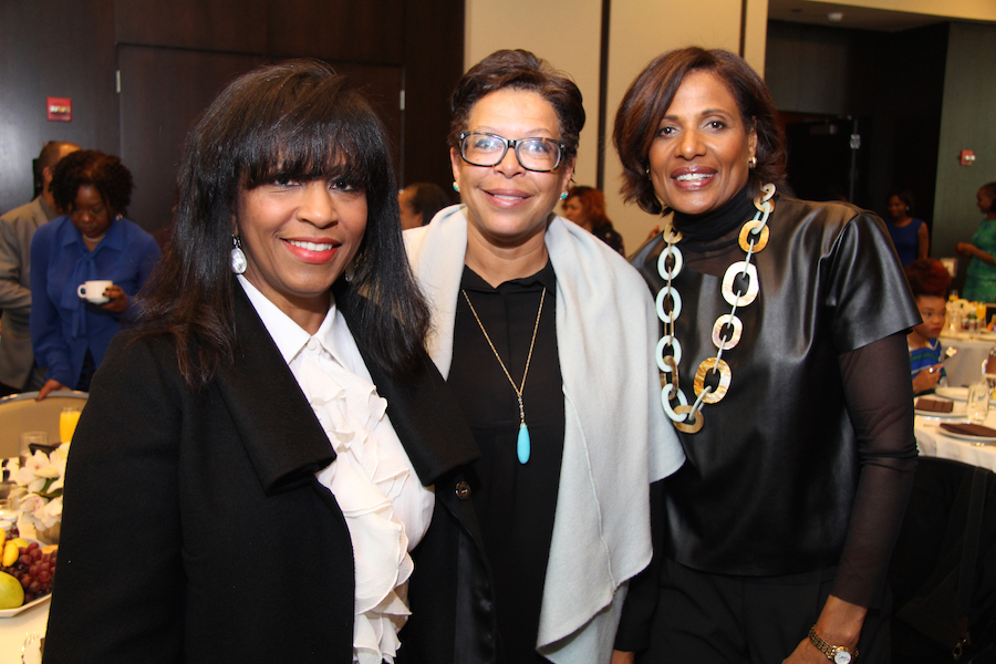 Keynote speaker Veranda Dickens - Seaway National Bank, Cheryl Mainor – Publisher Chicago Defender, Robin Robinson - WYCC PBS Chicago, 