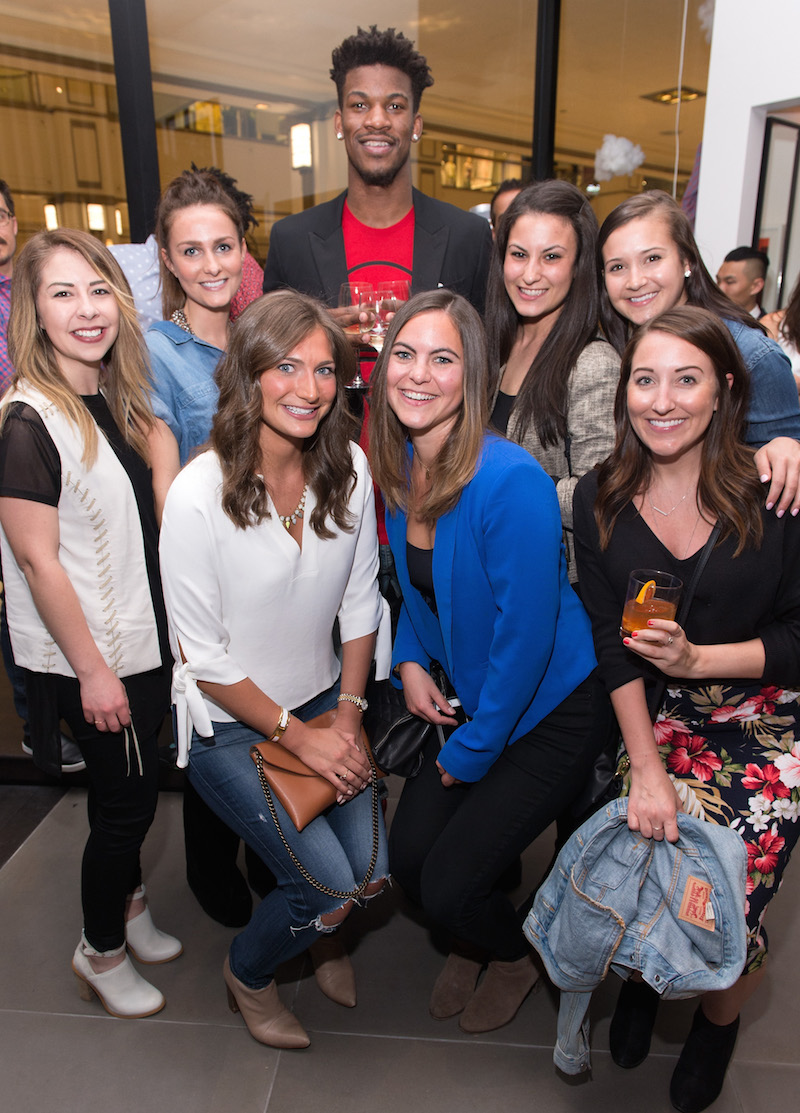 CHICAGO, IL - APRIL 20:  Jimmy Butler attends Bonobos Michigan Avenue Launch Party at Bonobos Guideshop on April 20, 2016 in Chicago, Illinois.  (Photo by Daniel Boczarski/Getty Images for Bonobos)