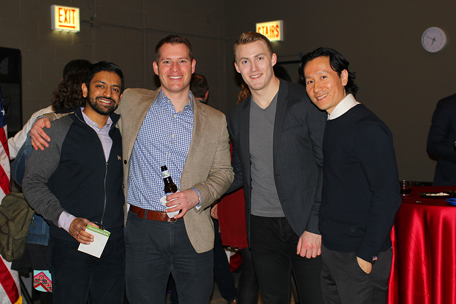 Nirav Amin, Jeff Senkpiel, James Lowe, Guest_Politics and Pinot Goodman Theater 2016