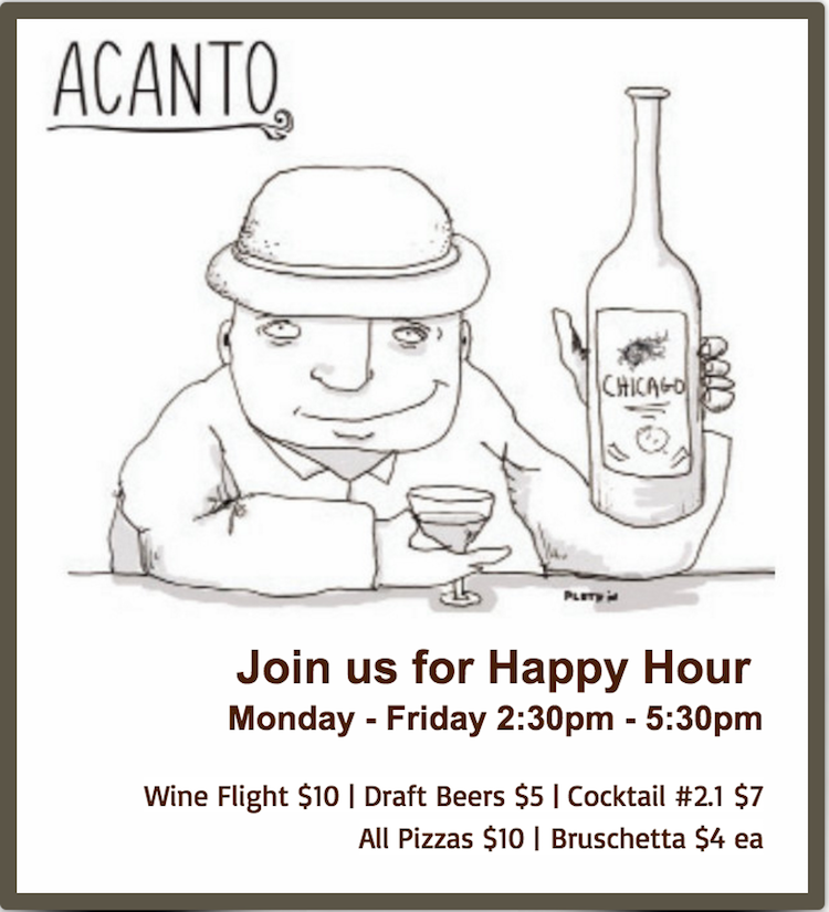 Acanto happy hour