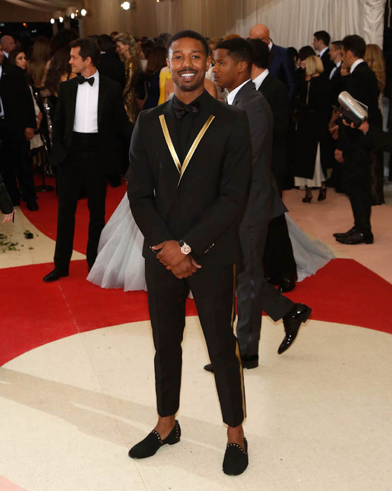 NEW YORK, NY - MAY 02: Michael B. Jordan attends "Manus x Machina: Fashion in an Age of Technology", the 2016 Costume Institute Gala at the Metropolitan Museum of Art on May 02, 2016 in New York, New York. (Photo by Taylor Hill/FilmMagic)
