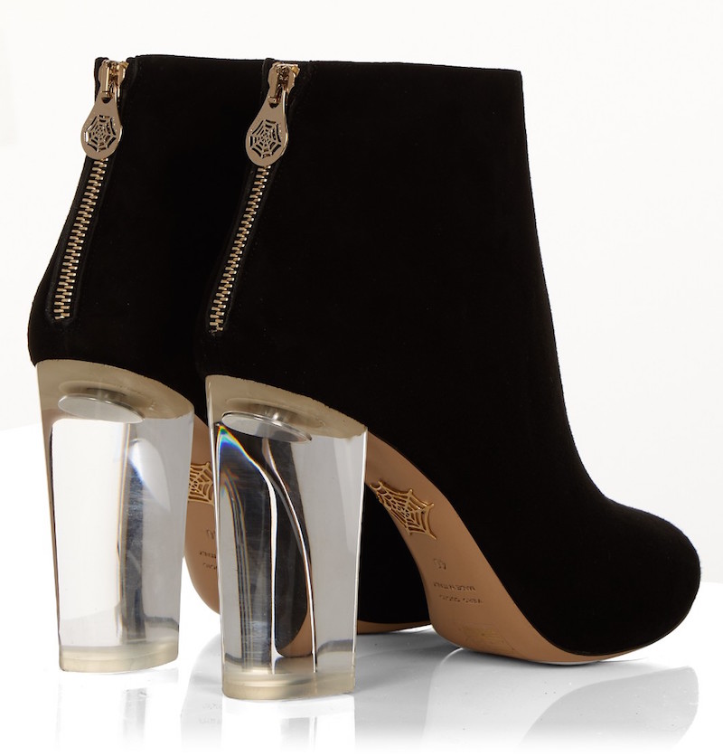 CHARLOTTE OLYMPIA Alba suede ankle boots