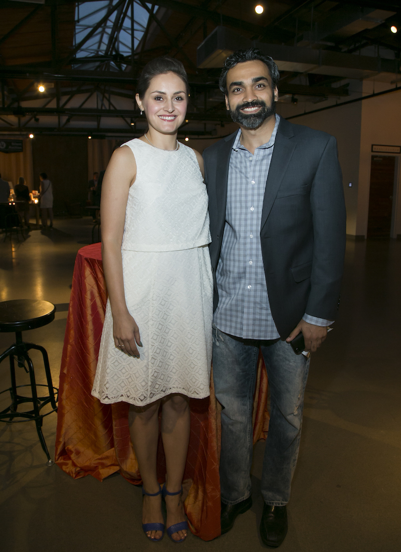 Ruthie Bora and Scenemakers Board member Eddie Patel